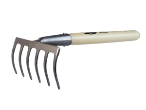 Grabie 6 zębowe z trzonkiem 28 cm