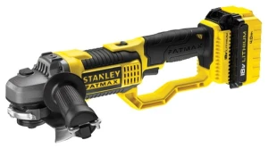Szlifierka kątowa 125 mm, 18V, akumulator Li-Ion 2x4.0Ah, 8500 obr./min, kufer, 120 minut ładowania