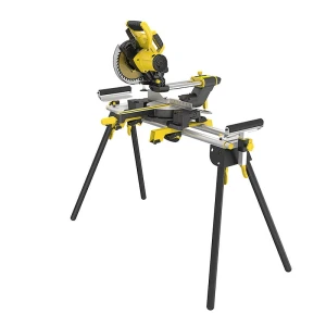 Zestaw: FME721 - pilarka ukosowa 216mm 1500W, FME790-XJ - stanowisko robocze do pilarek ukosowych, zakres pracy z wysięgnikami 2060 mm, nośność do 185 kg