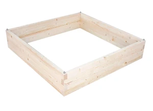 Warzywnik drewniany typ XL średni - Podwyższona grządka - XLHS 123x123x26 cm