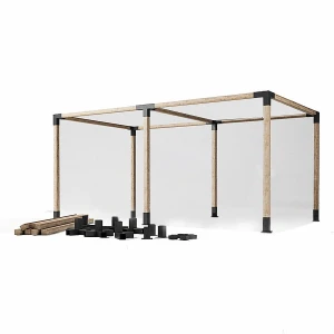 Zestaw Podwójny Habercube | Pergola drewniana miejska 1253-M