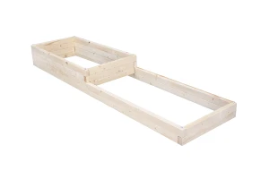 Kwietnik drewniany typ XL Kaskada podwójna średnia miejska Slim - ZXLSN Slim-M - 242 x 63 x 26 i 13 cm