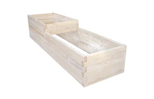 Kwietnik drewniany typ XL Kaskada podwójna bardzo wysoka miejska Slim  - ZXLBWW Slim-M -242 x 63 x 52 i 39cm